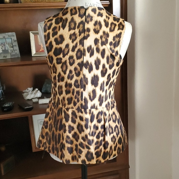 Zara animal print peplum top - Picture 7 of 11